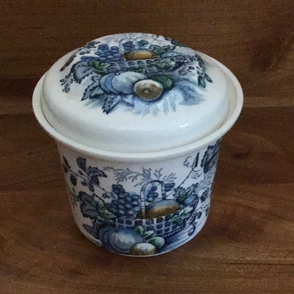 Mason’s Patent Ironstone drip jar Fruit Basket
